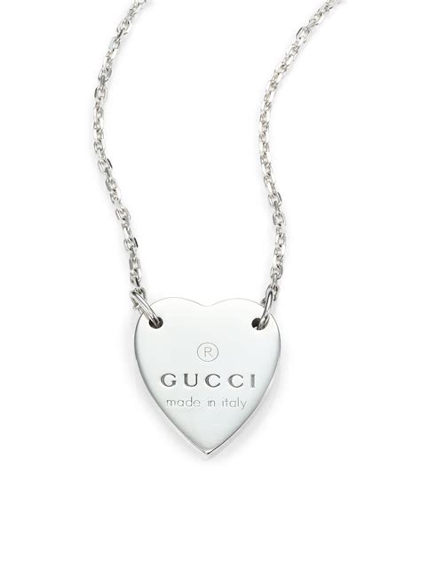 gucci heart charm|gucci necklaces women's.